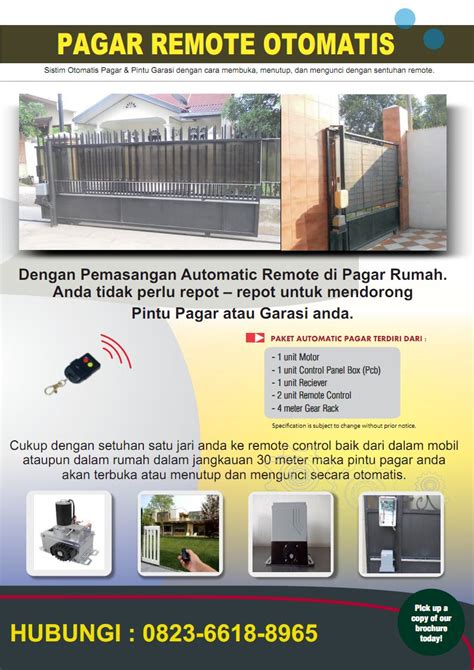 SMART PINTU BESI PRESS: Mesin Pagar Otomatis - Gerbang Otomatis Remote